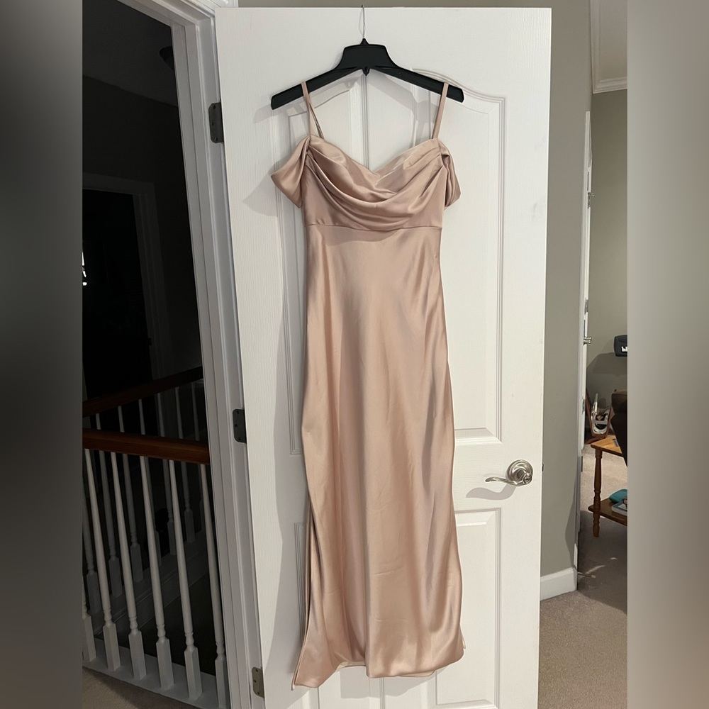 Revelry Sienna Satin Gold Champagne